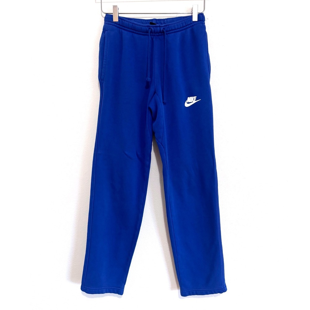 Nike Sportswear Club Fleece Joggers Men's Royal Blue Sweatpants Cuffed Hem